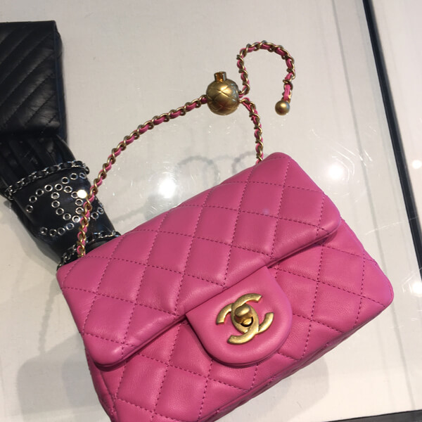 ★2020 ACT2. シャネルコピー★CRUSH MINI FLAP BAG in pink (52174048)